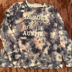 Savage Classy Boujee Auntie Sweatshirt 2X